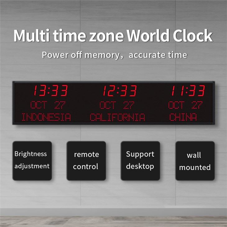 world time zone wall clock