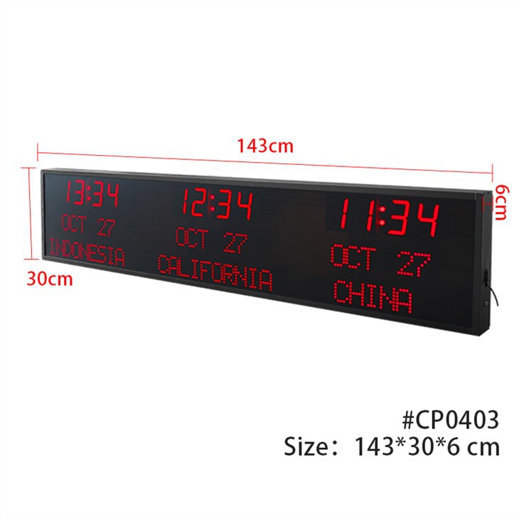 digital world clock for office